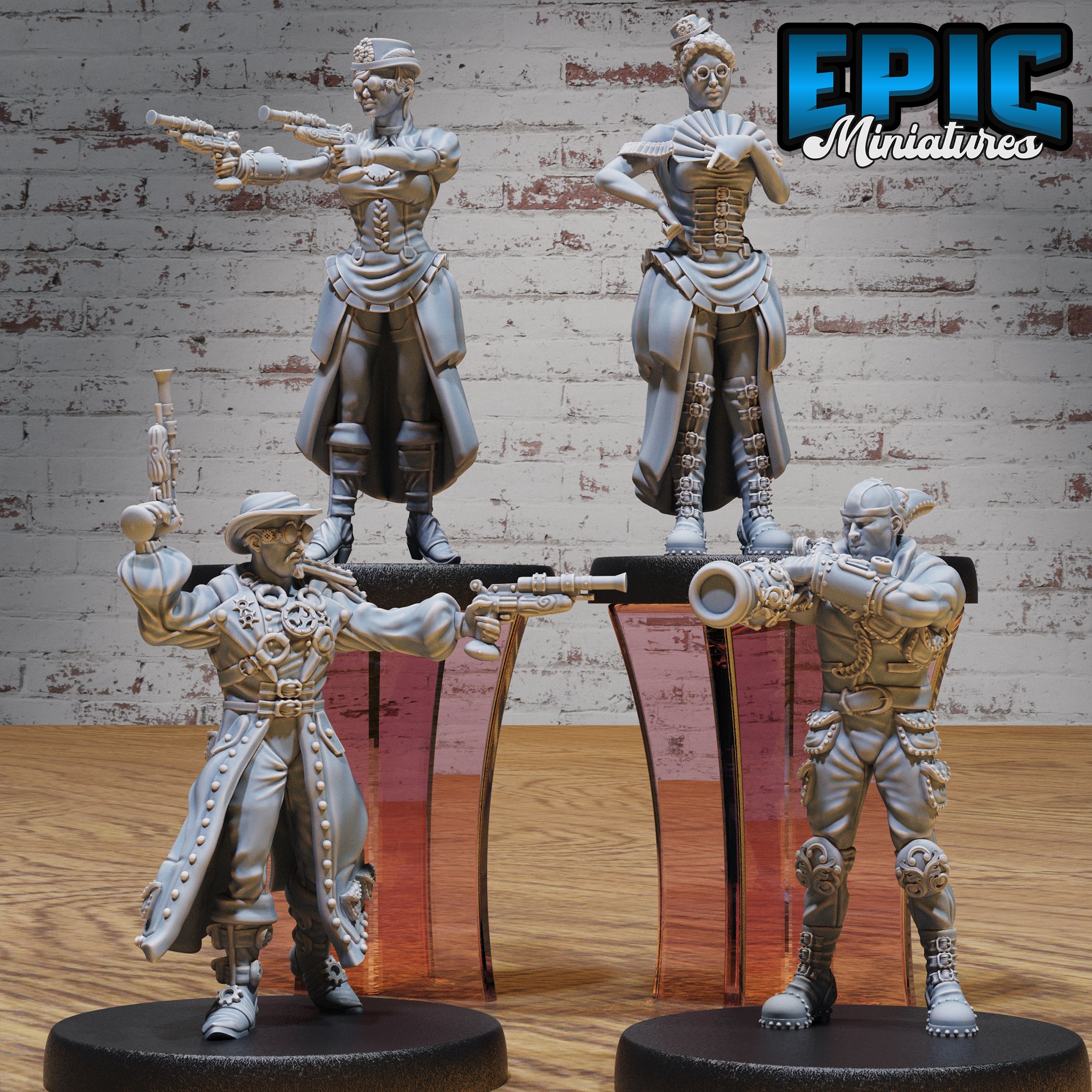 Esoteric Society Set B / Steampunk Villager / Humanoid Scientist / Spiritual Warrior / Mystical Fighter / Human Alchemy Scholar / Battle Infantry Army / Construct Alchemist / Steam Technology Encounter